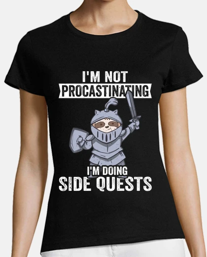 Playera cute larp rpg sloth knight larper