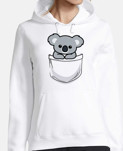 Hoodie cute little koala in the pocket