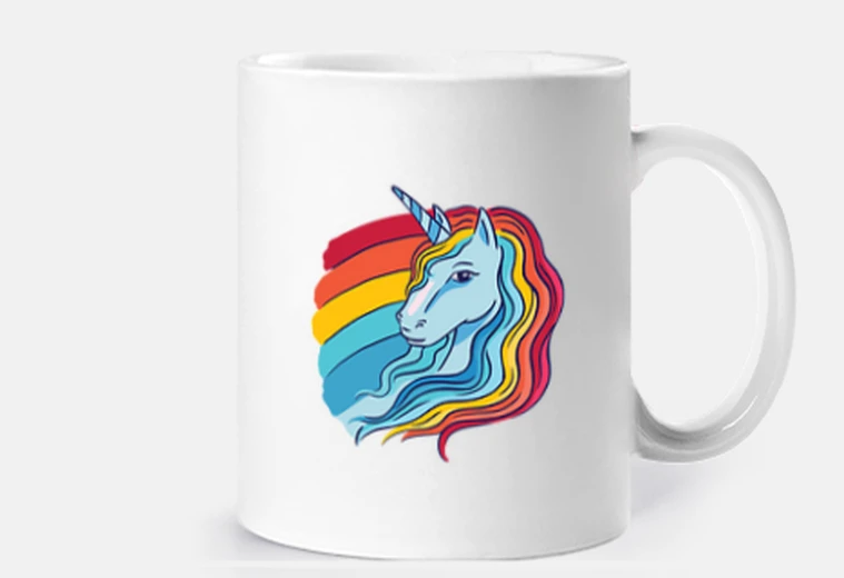 Cup cute magical unicorn  fantasy gift