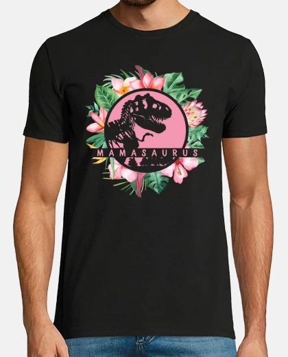 Tee-shirt Cute Mamasaurus Flower Dinosaur Mom Mother Mothers Day Flowers Watercolor Birthday Gift