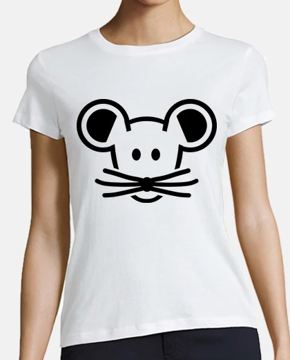 T-shirt Cute mouse head face