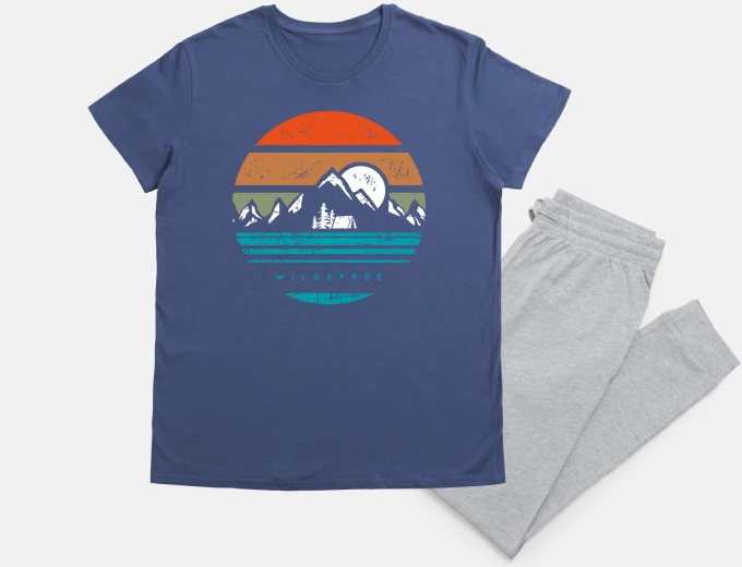 Pyjama cute original mountain children&#39;s pajamas