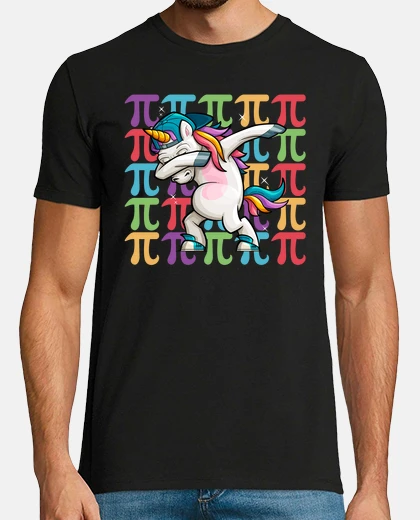 Tee-shirt Cute Pi Day Dabbing Unicorn Magical Colorful Mathematics 314 Symbol Graphic Gift for Math Teacher St