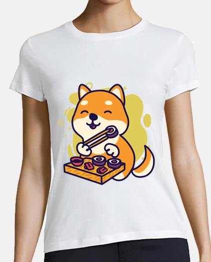 T-shirt CUTE SHIBA DOG SUSHI