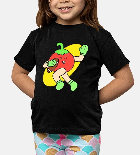 Kids Cute tomato American football