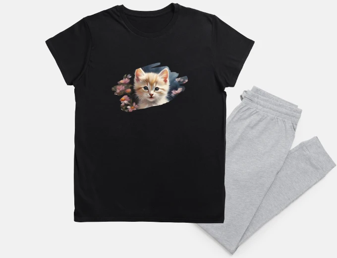 Pajama Cute Yellow Kitten