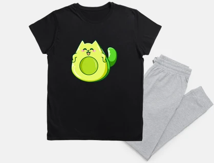 cute cat ear avocado