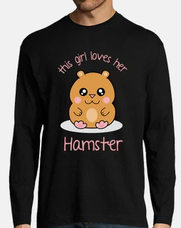 Cute Kawaii Hamster Cartoon Girl Kids
