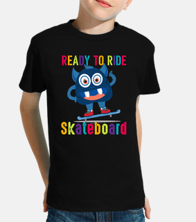 cute monster skateboard kids clothing