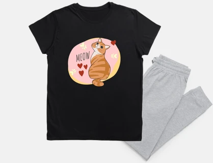 Cute orange cat design