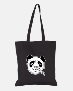 cute panda head sketchy and dotwork sty