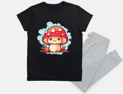 Cute Red Kawaii Mushroom