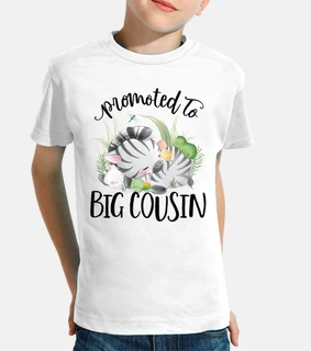 cute zebra promoted to big cousin