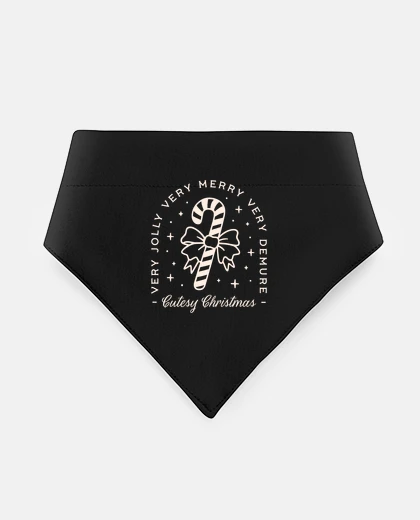 Mascotas Cutesy Christmas preppy candy cane bow
