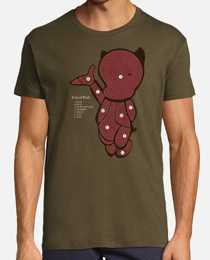 Camisetas Pork cuts - Envío Gratis | laTostadora