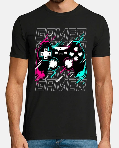 Tee-shirt Cyber Gamer Néon