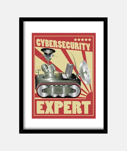 Framed cyber security expert