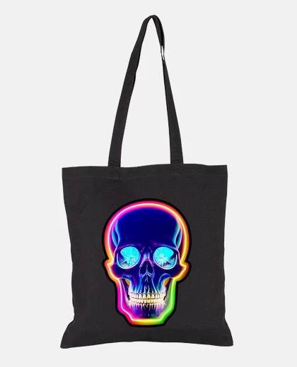 Sac cyber skull néon