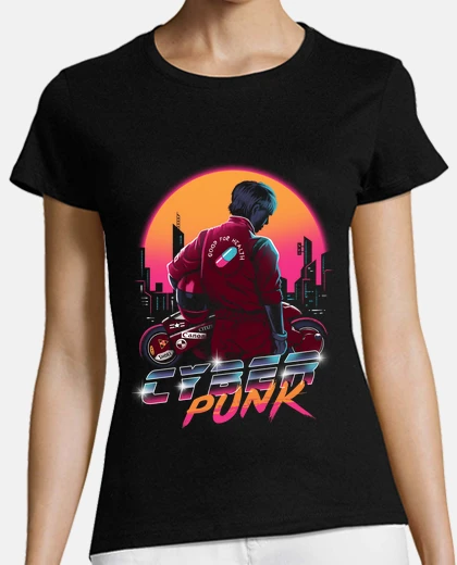 Tee-shirt cyberpunk biker shirt womens
