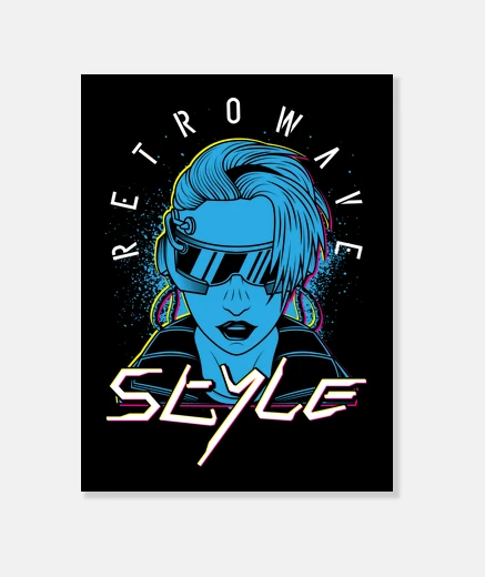 Wall cyberpunk science fiction technology neon