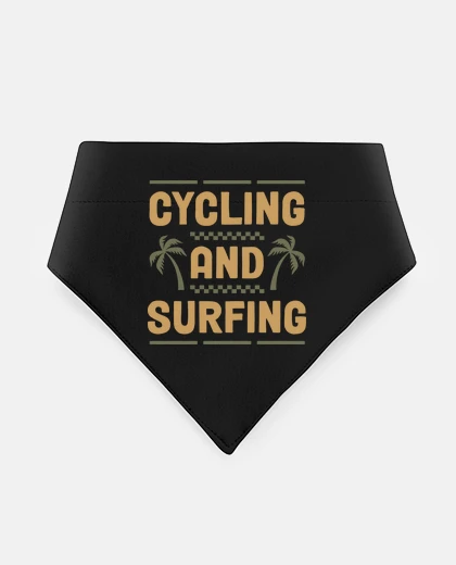 Mascotas cycling and surfing
