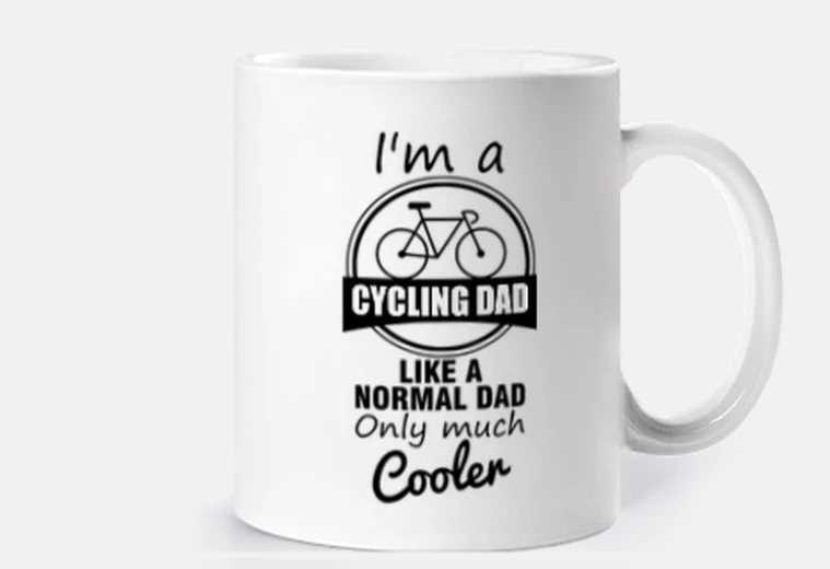 Cup cycling dad