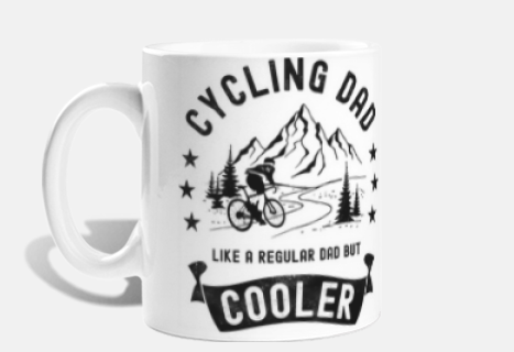 cycling dad cooler papa cyclist