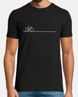 cycling t shirt with bike and chain