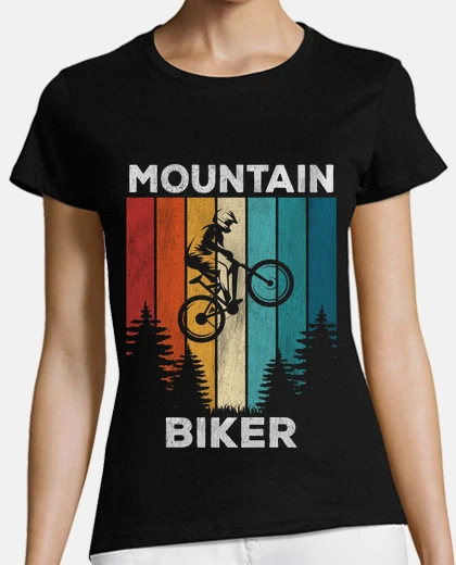 Tee-shirt cycliste de montagne cycliste vintage