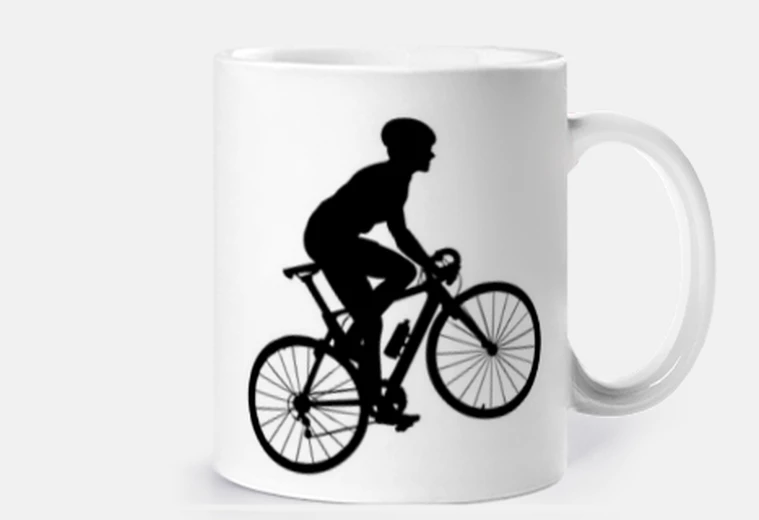 Mug cycliste grimpeur col du Tourmalet personnalisable tasse café thé lait