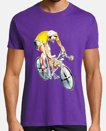 Tee-shirt cycliste maillot jaune