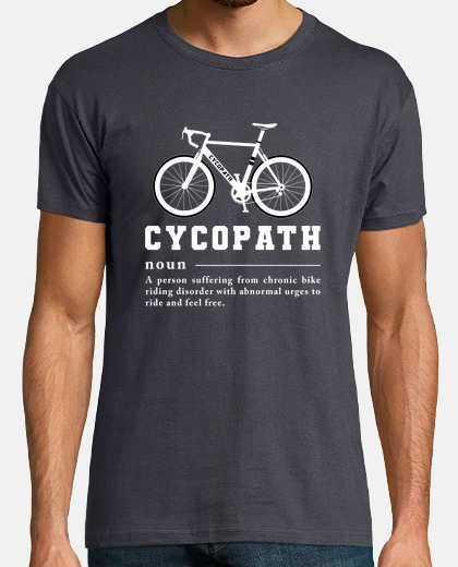 T-shirt Cycopath Funny Cycling Road Bike
