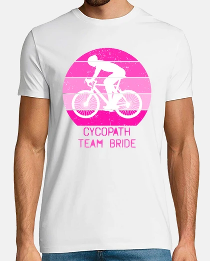 T-shirt Cycopath squadra sposa rosa