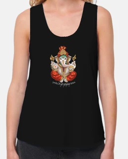 D9 Ganesha camiseta mujer tirantes negra