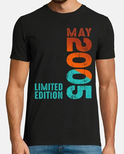 T-shirt da maggio 2005 anno 2005 retro vintage