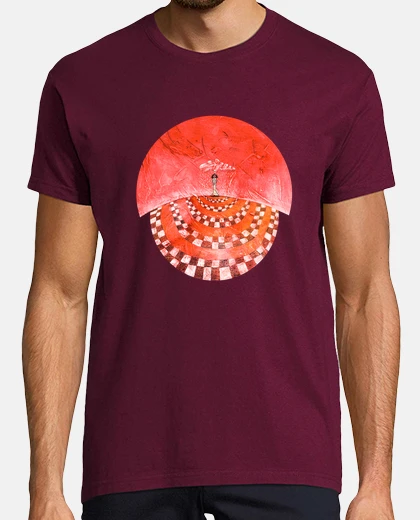 T-shirt da qualche parte over la pioggia