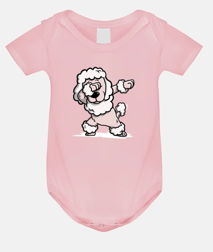 Kids dab poodle dog!