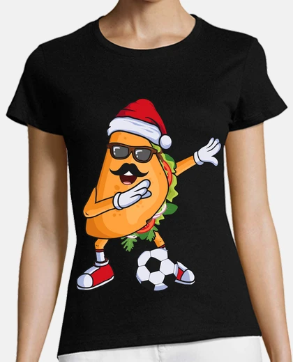 T-shirt dabbing taco with soccer ball futbol