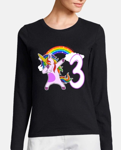 T-shirt dabbing unicorn i am 3 years old