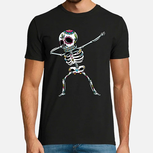 dabbing sugar skull skeleton dia de los