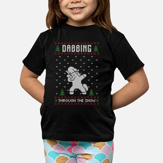 dabbing unicorn ugly christmas sweater