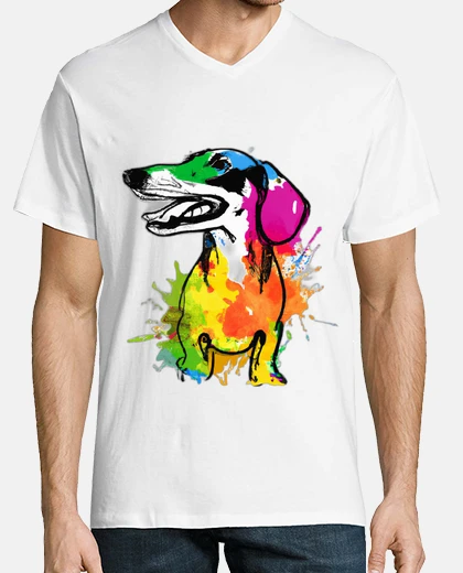 T-shirt Dachshund Dog Smiles