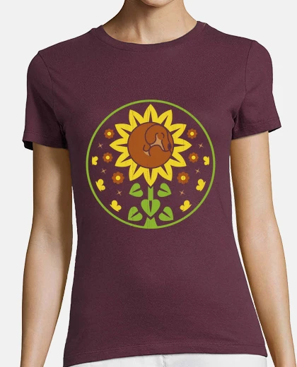 Playera Dachshund Flowers