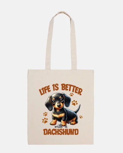 Bag dachshund puppy life is better