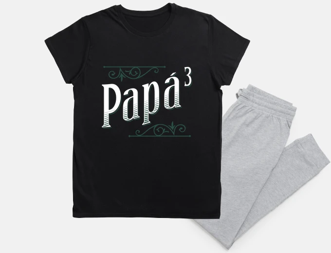 Pajama dad cubed 3 children father&#39;s day gift