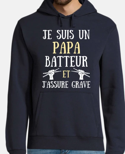 Hoodie dad drummer man humor drums