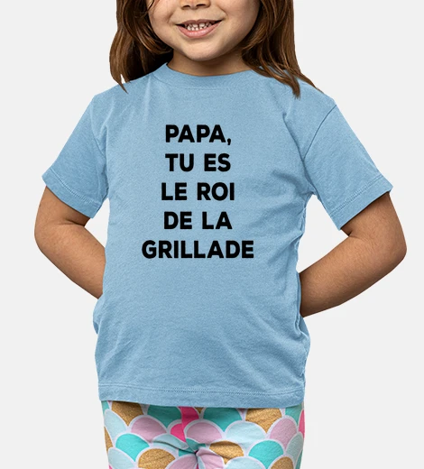 Kids dad king of the grill