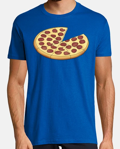 T-shirt dad pizza - man, short sleeve, royal blue, extra quality