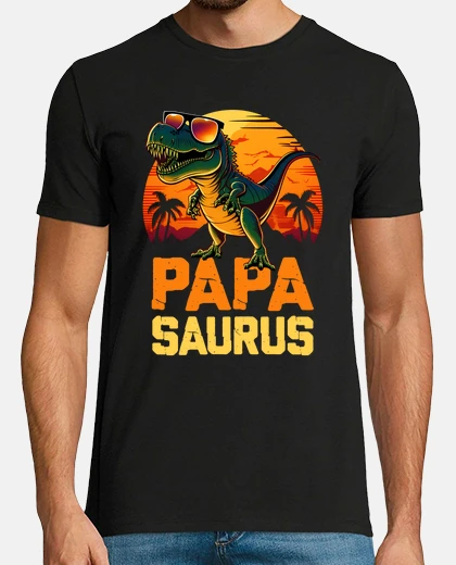 T-shirt dad saurus father&#39;s day gift dad papasaurus