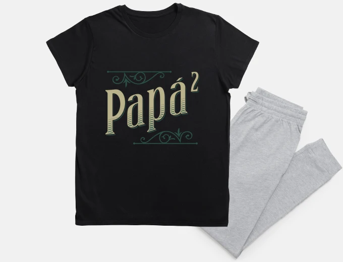 Pajama dad squared 3 children father&#39;s day gift